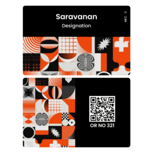 Freelancer-orange professional card