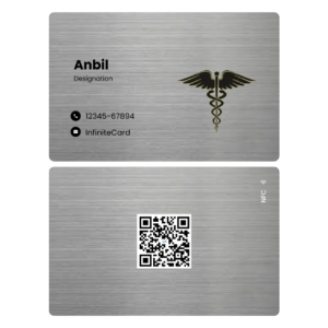 business card in qr code